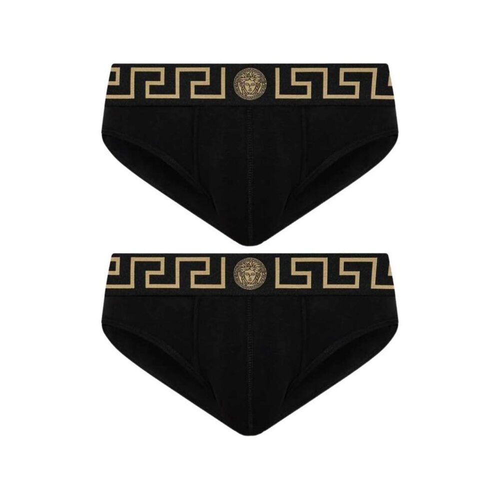 Versace Men Greca Medusa Briefs (Two-Pack)